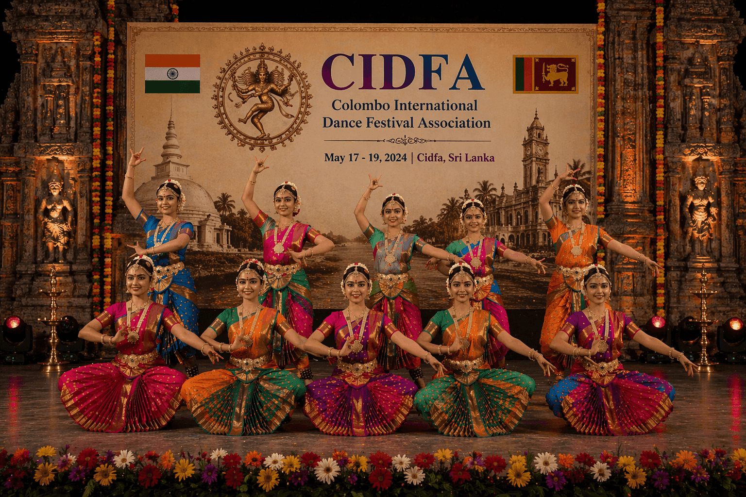 Group dance performance at CIDFA cultural event