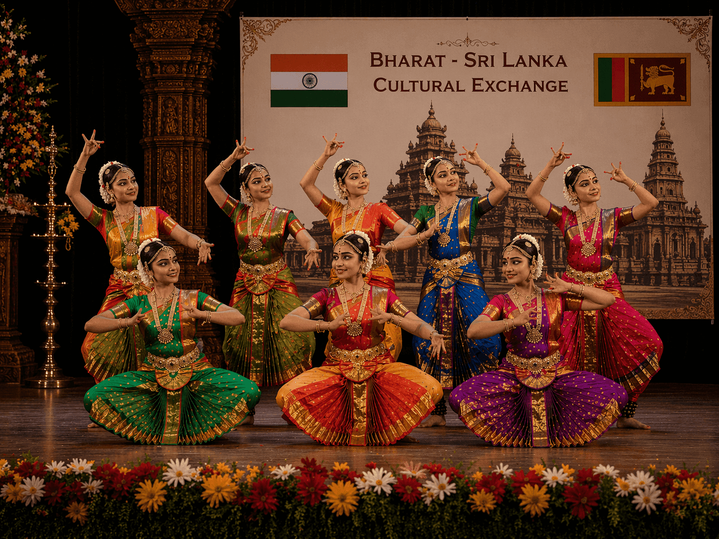 Senior students showcasing classical dance at CIDFA showcase