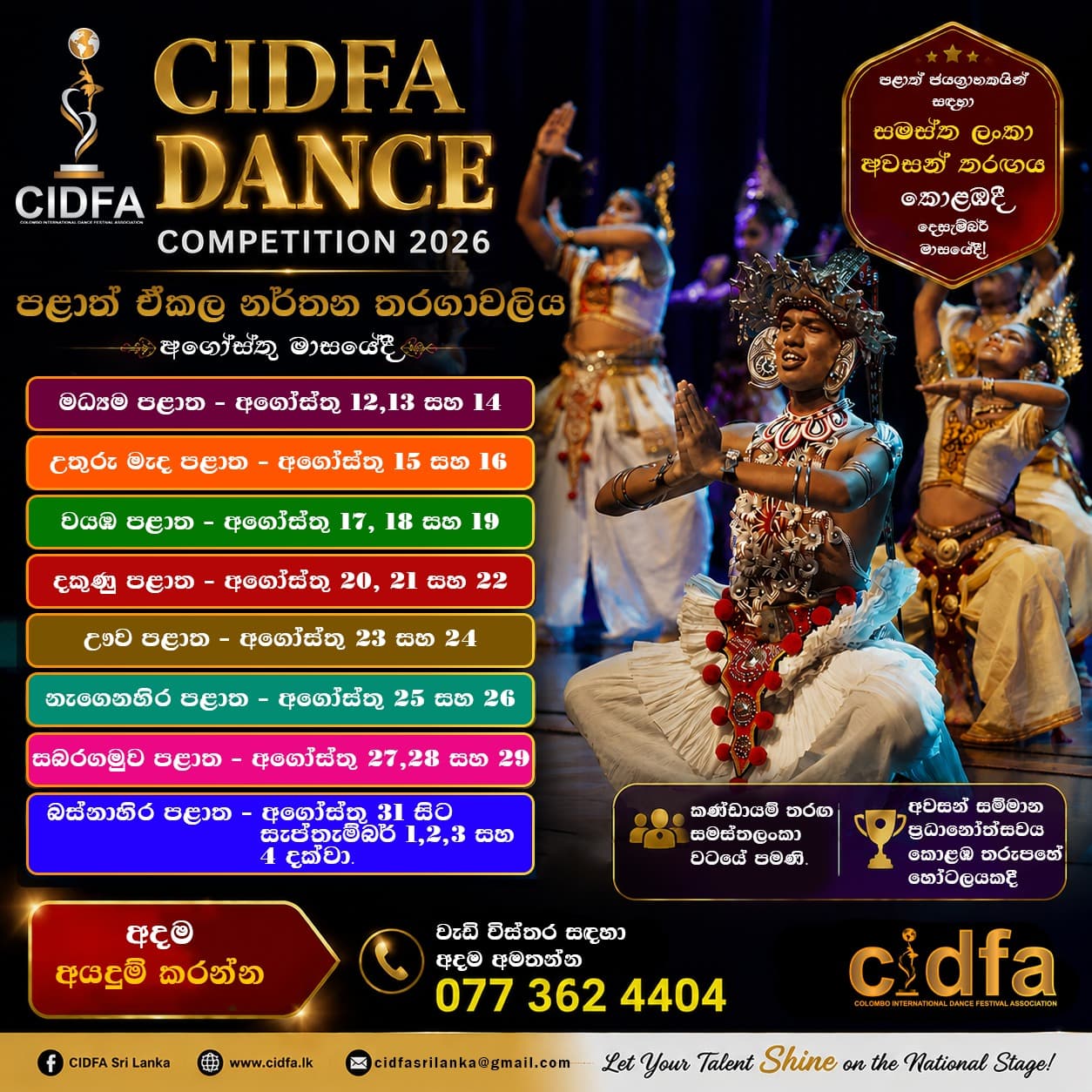 Solo competition — Provincial level, CIDFA 2026